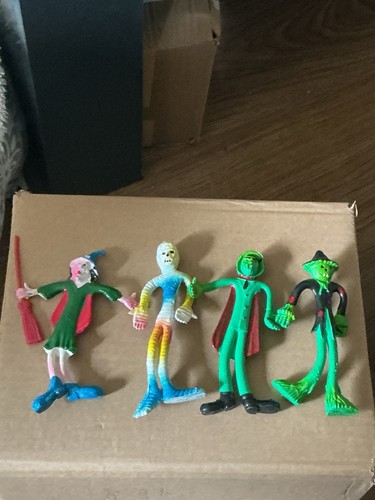 Vintage bendy rubber figures - vintage,