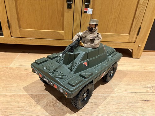 Vintage action man - man, vehicle