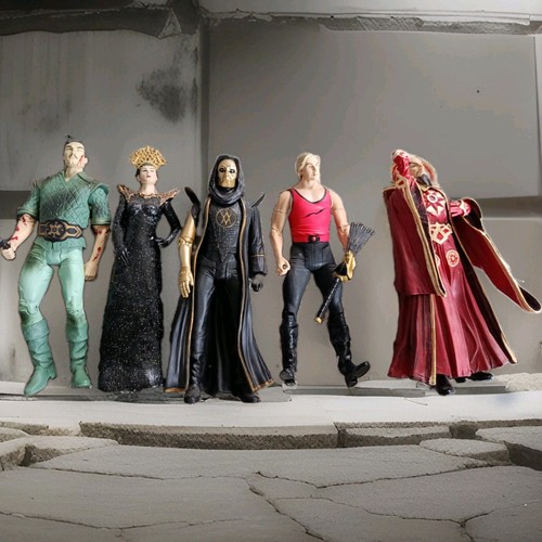 Flash gordon cast figures set - cast,